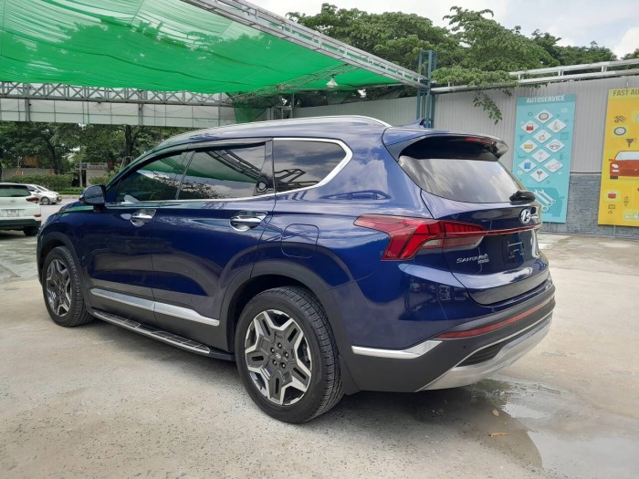 Huyndai santafe 2.2L 2021 xanh máy dầu